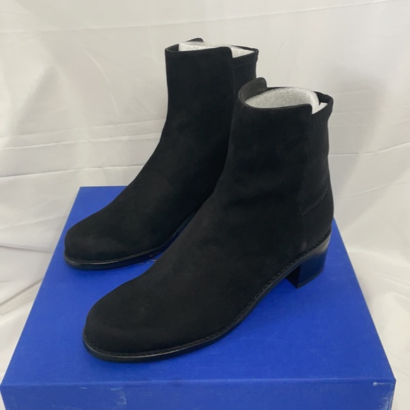 Stuart Weitzman Shoes - Stuart Weitzman Easyon Reserve Suede Bootie Black